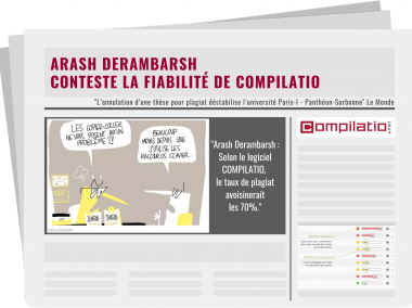 Arash Derambarsh conteste la fiabilité de Compilatio