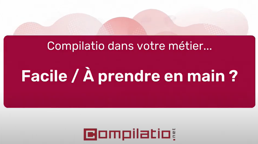 utilisation facile antiplagiat compilatio