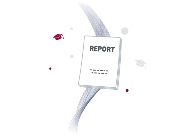 en-tête et design de page de garde rapport de stage