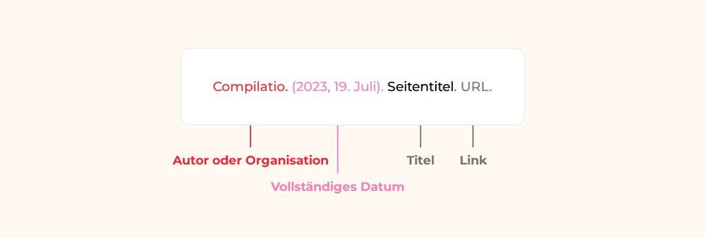 Eine Website nach APA zitieren