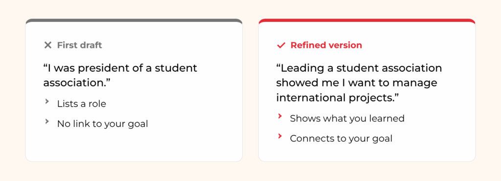 how to write a statement for a personal statement